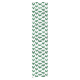 Caminho De Mesa Pequeno Heart Shamrock Plaid Green Classic Clover