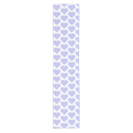 Caminho De Mesa Pequeno Heart Shaped Plaid Pink Blue Pastel Table Runner