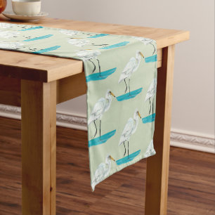 Caminho De Mesa Pequeno Herão Branco Kotuku