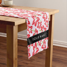 Caminho De Mesa Pequeno Hibisco Vermelho, Flores Vermelhas, Seu Nome