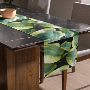 Caminho De Mesa Pequeno Hosta Variado Deixa Floral