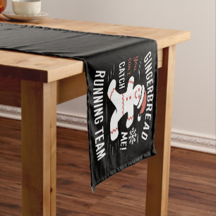 Caminho De Mesa Pequeno Humor de Natal da Equipe de Pão-Gingerente