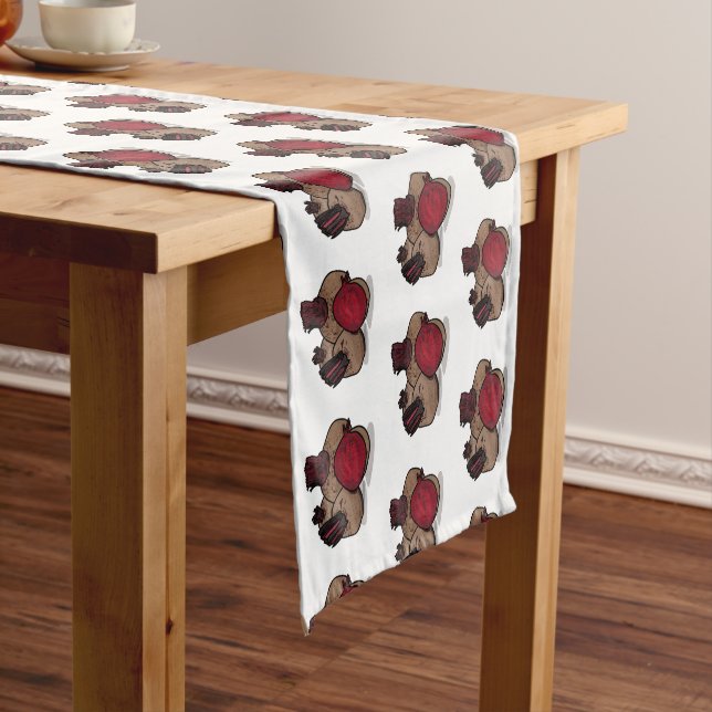 Caminho De Mesa Pequeno Ilustração de desenho animado de beterraba (No Local)