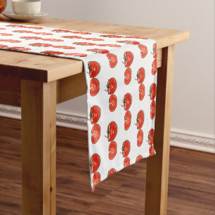 Caminho De Mesa Pequeno Ilustração de desenho animado de tomate