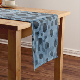 Caminho De Mesa Pequeno Impressão de Peixes Azuis e Pretos