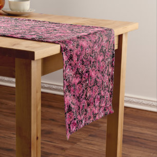 Caminho De Mesa Pequeno Impressões Florais