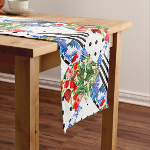 Caminho De Mesa Pequeno Italiano,Arte Siciliana,retalhos,Flores de Verão