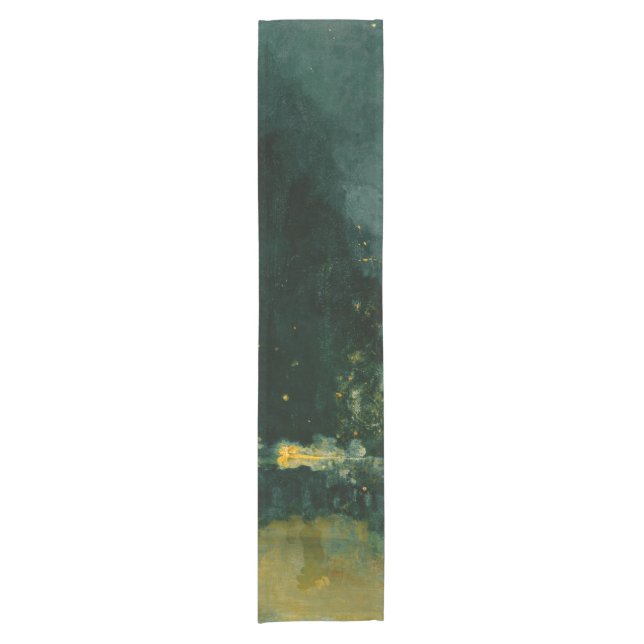 Caminho De Mesa Pequeno James Whistler - Noite em preto e Dourado (Frente)