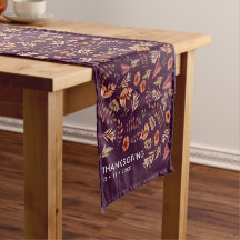 Jantar de Ação de Graças com Aquarela Floral