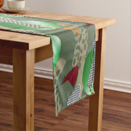 Caminho De Mesa Pequeno Japanese Flower Garden Pastel Pop Art 