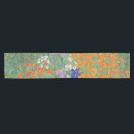 Caminho De Mesa Pequeno Jardim Flor por Gustav Klimt<br><div class="desc">Linda pintura colorida de um jardim floral por Gustav Klimt. Incríveis variações de cores e belas flores ajustados simplesmente lindas em muitos tipos de produtos e ideias de presentes maravilhosos.</div>