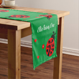 Caminho De Mesa Pequeno Joaninha fofa com corações