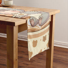 Caminho De Mesa Pequeno Kawaii Chibi Koala Adventure Table Runner