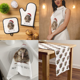 Caminho De Mesa Pequeno Kiwi de Natal bonito, personalizado