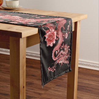 Caminho De Mesa Pequeno Kotobuki (寿) Dragões Rosa