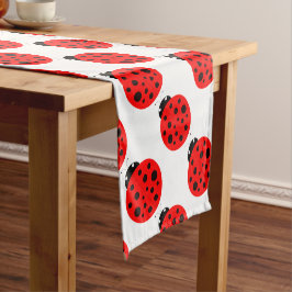 Caminho De Mesa Pequeno Ladybug Pattern