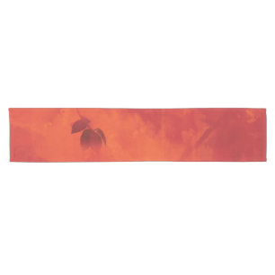 Caminho De Mesa Pequeno Laranja Queimada - Leaf Abtract Autumn
