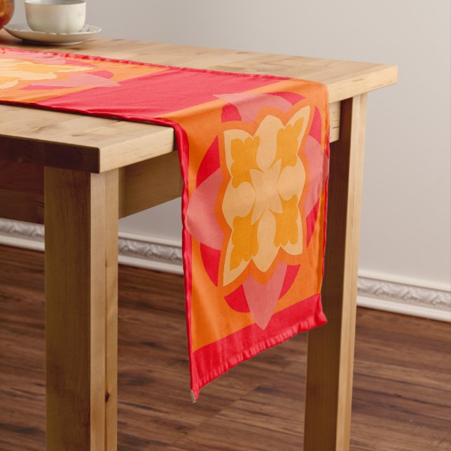 Caminho De Mesa Pequeno Laranja Sangue (No Local)
