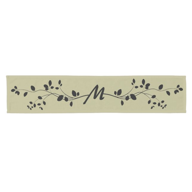 Caminho De Mesa Pequeno Leafy Vine Design Runner (Horizontal)