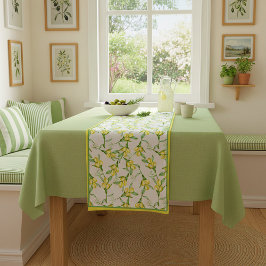Caminho De Mesa Pequeno Lemons pattern short table runner