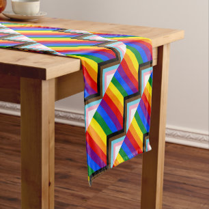 Caminho De Mesa Pequeno LGBTQ & Pride - Sinalizador de progresso do arco-í