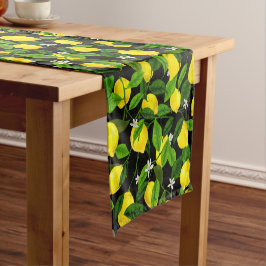 Caminho De Mesa Pequeno Limão de Aquarela 2