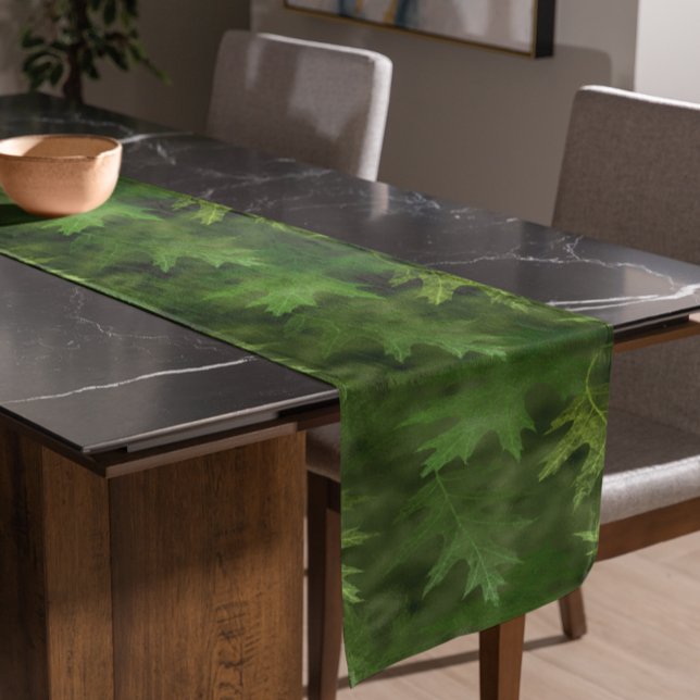 Caminho De Mesa Pequeno Linda Folha Verde Folhas Caem outono (Criador carregado)