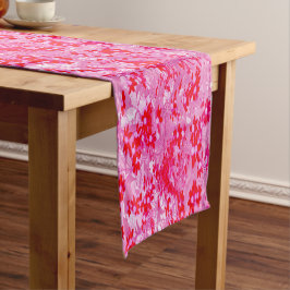 Caminho De Mesa Pequeno Lindas Flores Vermelhas