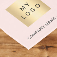 logotipo de empresa rosa gold blush