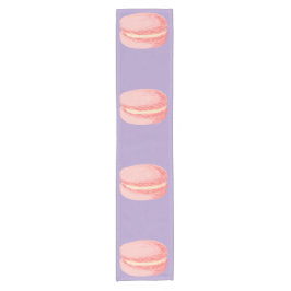 Caminho De Mesa Pequeno Macarons Rosa
