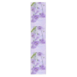 Caminho De Mesa Pequeno Macro Flores de Campanela Roxas