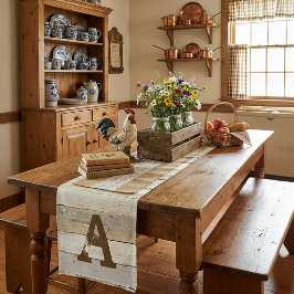 Caminho De Mesa Pequeno Madeira russa e carta