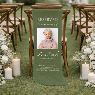 Caminho De Mesa Pequeno Mãe da Noiva Foto Reservada Linho Casamento