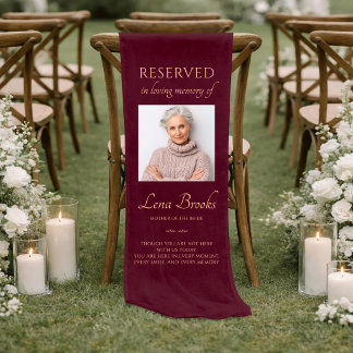 Caminho De Mesa Pequeno Mãe da Noiva Foto Reservada Linho Casamento
