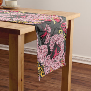 Caminho De Mesa Pequeno Mães na hidrangea rosa