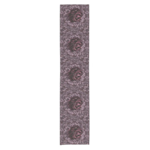 Caminho De Mesa Pequeno Mandala de Rosa 