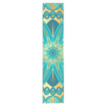 Mandala Flor de Ouro Azul