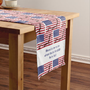Caminho De Mesa Pequeno Mapa de Sinalizador AMERICAN EUA - Escritura Perso