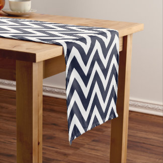 Caminho De Mesa Pequeno Marinho Azul Moderno Tiras de Cevon