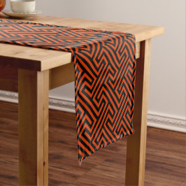 Caminho De Mesa Pequeno Meandro preto e vermelho de Corfu