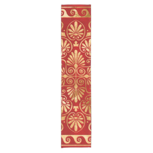 Caminho De Mesa Pequeno Medidor Grego - Ornamento Grego - Dourado no Verme