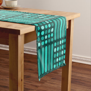 Caminho De Mesa Pequeno Meio século Círculos Modernos Linhas Teares
