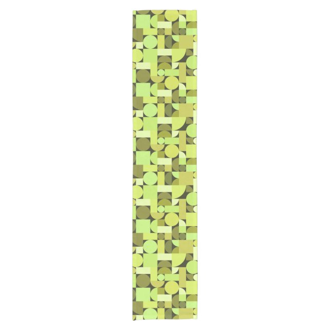 Caminho De Mesa Pequeno Meio século moderno geométrico (Frente)