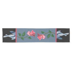 Caminho De Mesa Pequeno Mesa das Rosas Rosa e Senhora