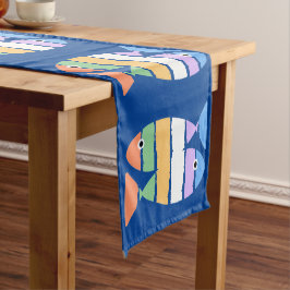 Caminho De Mesa Pequeno Mesa de Peixe Duplo Colorido