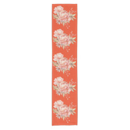 Caminho De Mesa Pequeno Mesa de Tomato Red Wildflower Runner