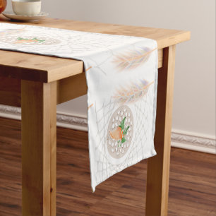 Caminho De Mesa Pequeno Mesa elegante branca