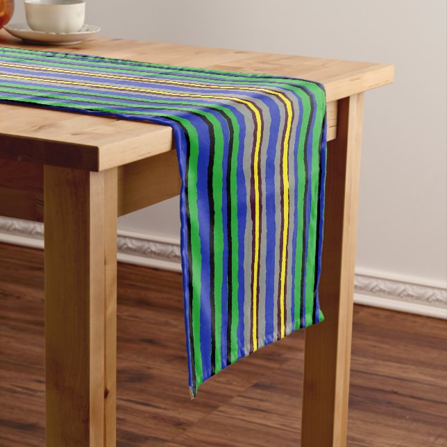 Caminho De Mesa Pequeno Mesa Runner Kente Stripes (No Local)