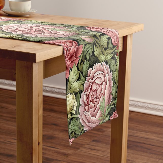 Caminho De Mesa Pequeno Mesa Runner Peony Flowers (No Local)