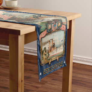 Caminho De Mesa Pequeno Mesa Runner USS CUCAMONGA